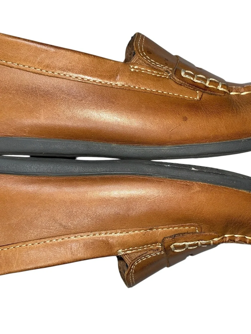 Florsheim Jasper Driver Jr. Saddle Tan Boys Size 4.5 Penny Loafer Leather
